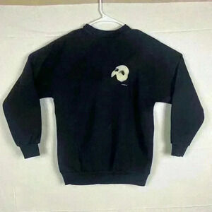 Vintage Phantom Of The Opera Sweatshirt Mens L Black 80s 1986‎ Play Drama Mask